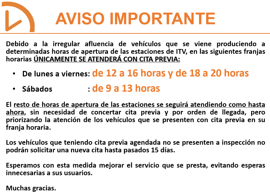 Aviso importante